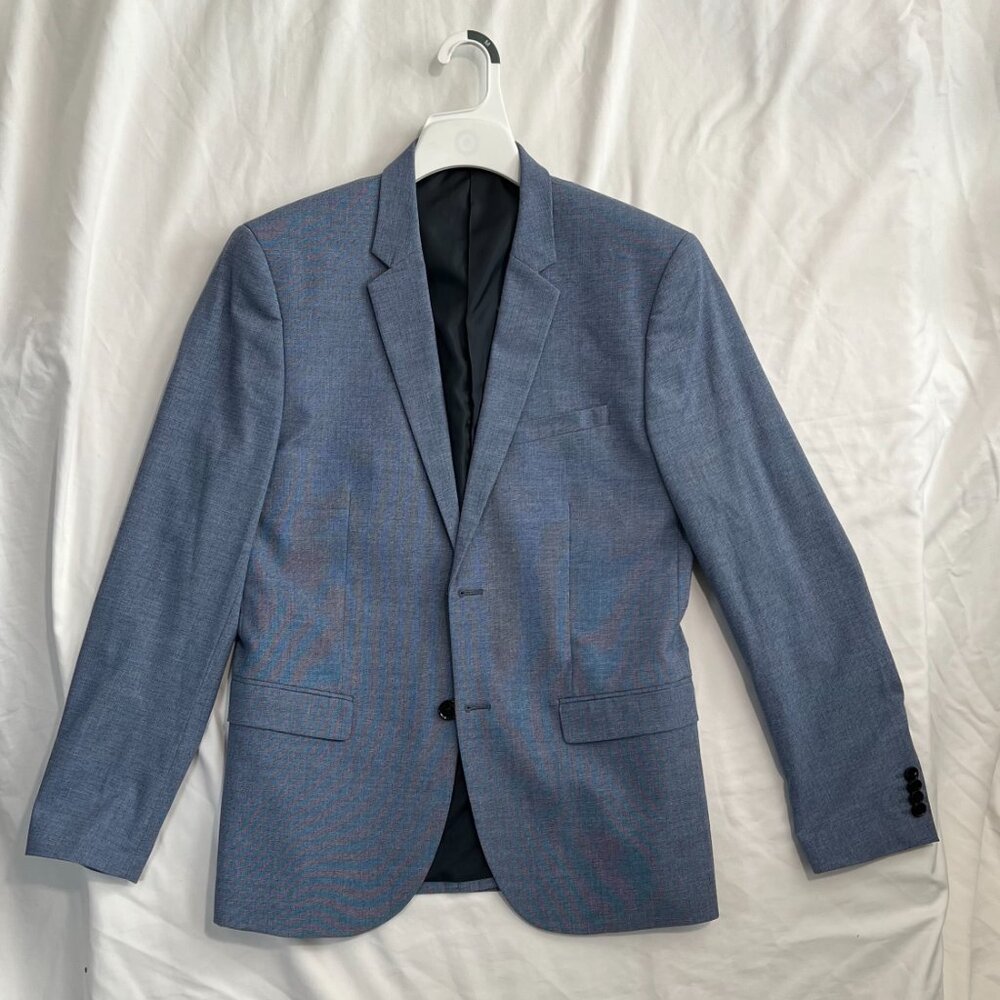 H&M Skinny Fit Blazer - Light Blue